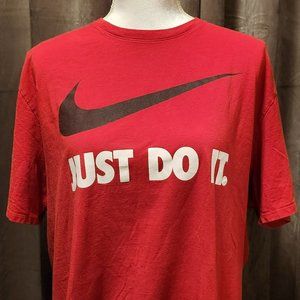 Nike Men's Athletic Cut Short Sleeve Shirt | Red | XXL